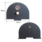 Metalowe drzwi do pieca chlebowego z termometrem