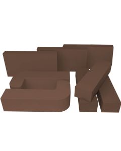 Płytka / Cegła szamotowa brązowa 