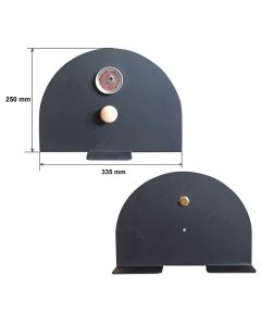 Metalowe drzwi do pieca chlebowego z termometrem